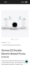 Zomee Z2 Double Electric Breast Pump with Screen Lock New in Box/Unused 