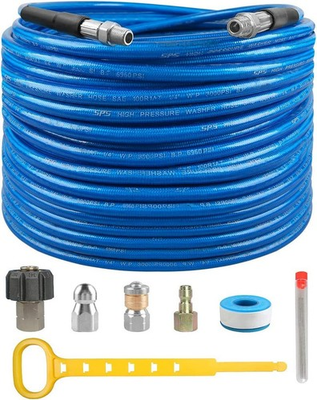 #ad #ad Pressure Washer Sewer Jetter Kit 100 FT Drain Cleaning Hose Rotating and Bu... $66.84
