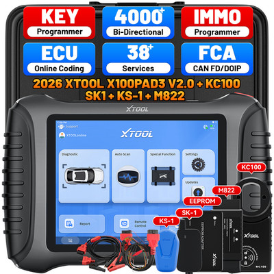 XTOOL X100 PAD3 V2.0 SK1 KS-1 M822 Key Programmer For Toyota Lexus Auto Scanner