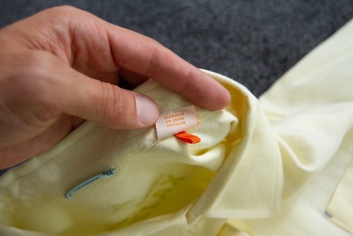 Tommy Bahama Shirt Men’s XL Yellow Relax Linen Button Up Long Sleeve Lightweight - Picture 7 of 13