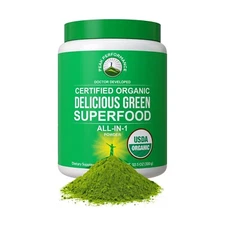Peak Performance Organic Super Greens Superfood 10.5 oz powder 30 svgs Exp 10/25