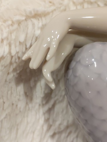 Lladro 1413 Mermaid Illusion Figurine Flower crown Nautical Porcelain Purple - Picture 6 of 11