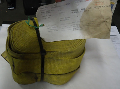 DCL 2'' x 20' Lifting Straps - Inner Cone Harness with Lifting Clamps ''Lot of 3''
