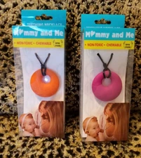 Baby Nursing Teething Necklace Chewable Round Silicone Pendant Teether Jewelry