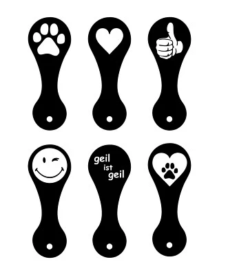 6x Einkaufswagen Chip - sofort abziehbar - Einkaufswagenlöser Einkaufs Wagen