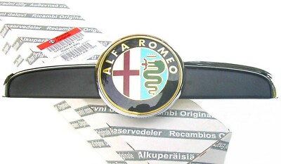 Emblem Logo For ALFA ROMEO BRERA Front Grille Moustache With ORIGINAL Emblem