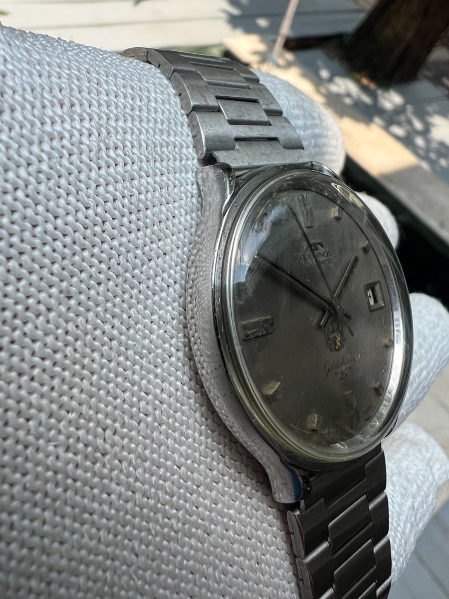 【Fujo】TECHNOS goldshield 25JEWELS(78 Technos Autometic Goldshield 25 Jewels 37.5 mm running | eBay