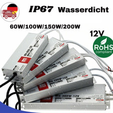 DC 12V LED trafo 60 - 200W Netzteil treiber Wasserdicht IP67 LED Transformator