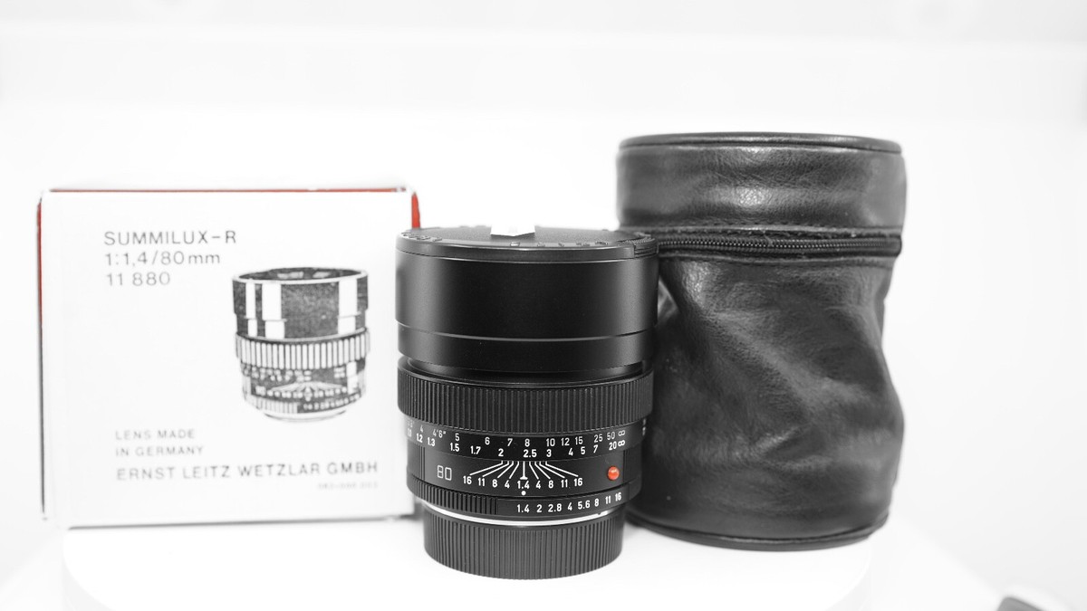 Leica SUMMILUX-R 80mm f/1.4 3 Cam Lens Boxed #3398698 