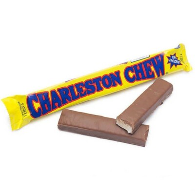 FRESH Charleston Chew Vanilla Nougat with Chocolate Coating 2 Single Bars