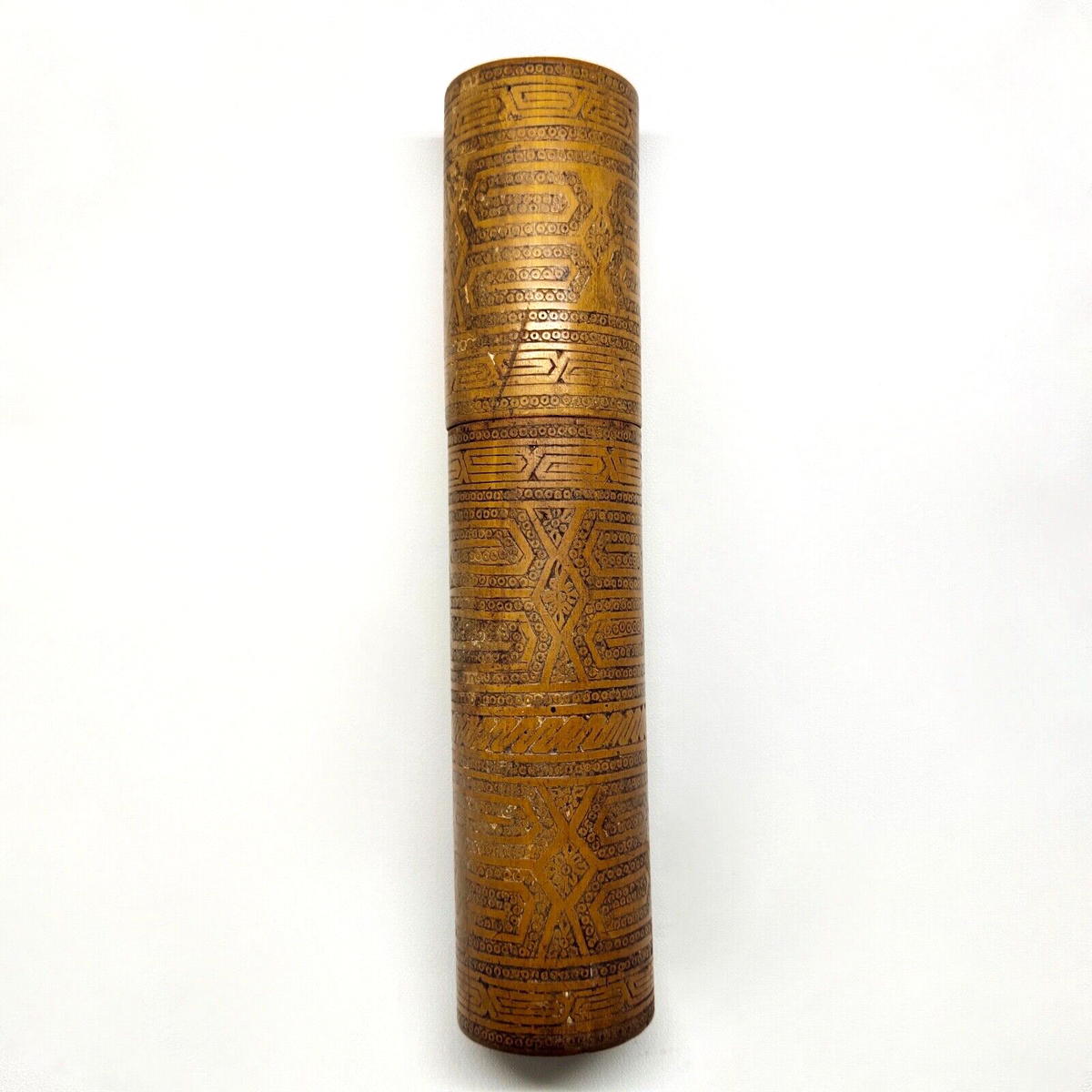 quid tobacco Bamboo Betel Nut Quid Lime Container Tobacco Primitive Carved Rare Tribal  Art