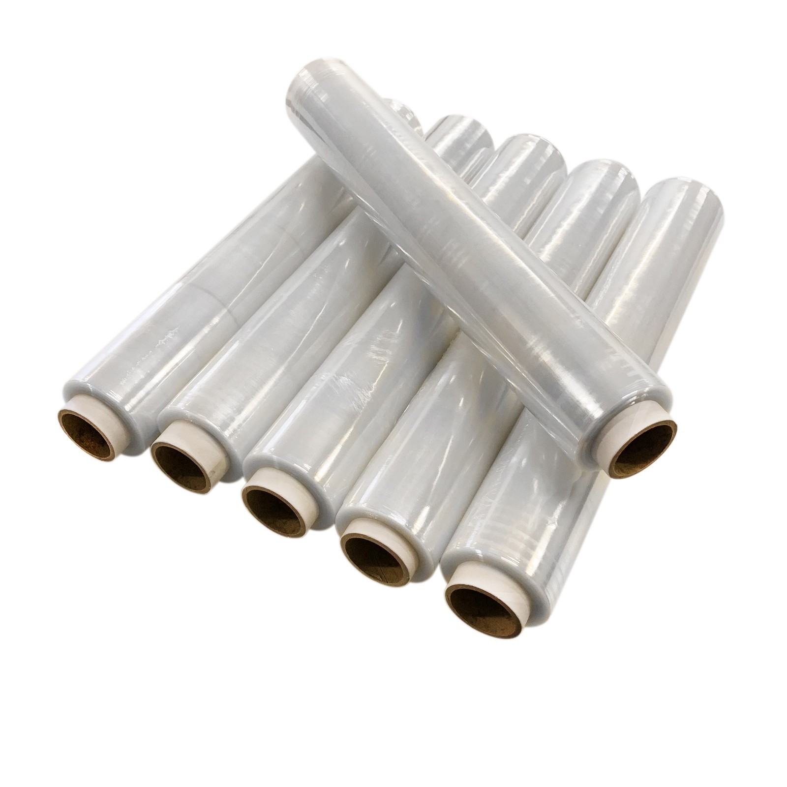 12x 300M ROLLS STRONG CLEAR PALLET STRETCH SHRINK WRAP PARCEL PACKING CLING FILM