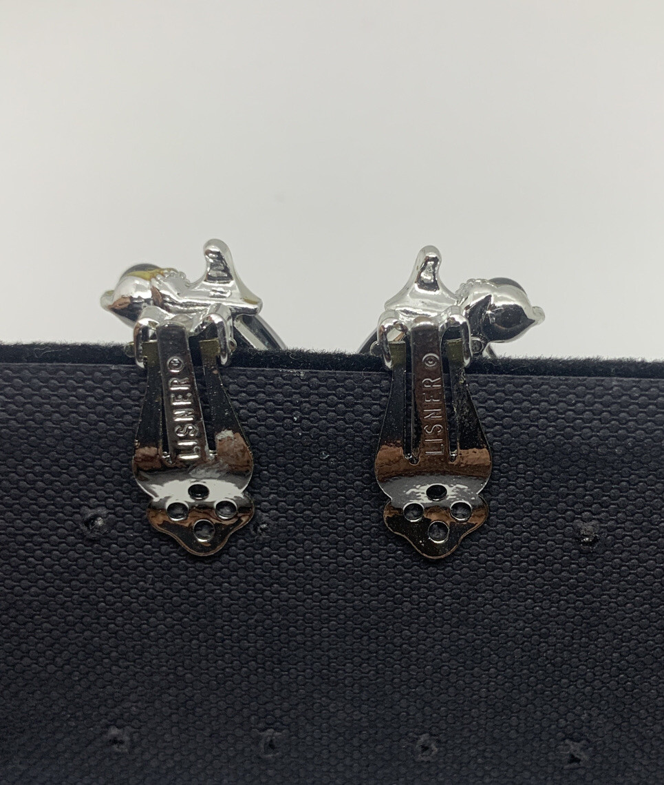 Vintage LISNER SIGNED BLACK TREE LEAF THERMOSET P… - image 4