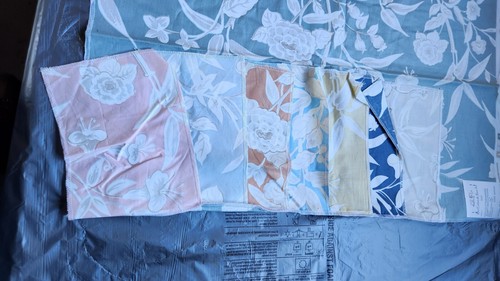 bob collins & Sons 100% Cotton Fabric Sample-"Coromandel"-37"×27"-a3123 - Picture 4 of 5