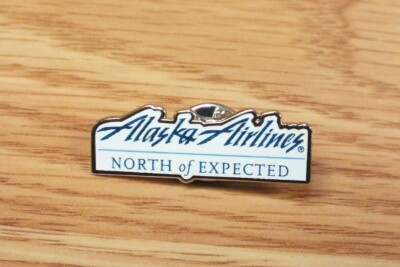 Alaska Airlines North of Expected Collectible Souvenir Lapel Pin 