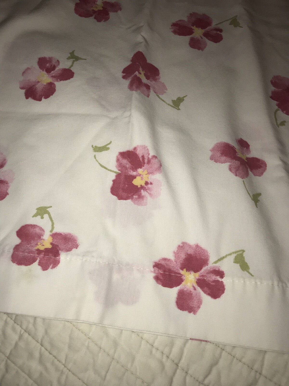 Floral Pair Standard Pillowcases Flowers Bedding Linens Pillow Slips eBay