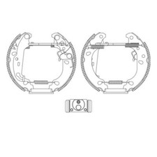 Textar 84060000 Bremsbackensatz Hinten für Ford Fiesta IV JA JB KA RB