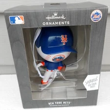 New York Mets Bobblehead Hallmark Christmas tree Ornament New MLB