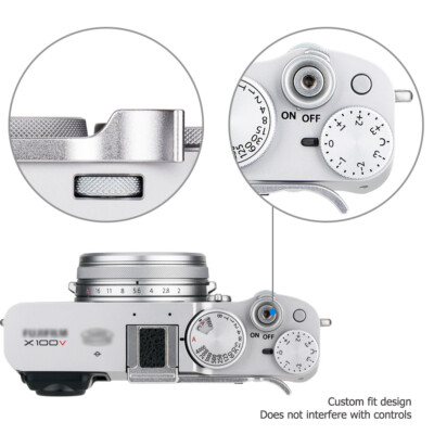 JJC Metal Thumbs Up Grip For Ricoh GR III GRIII GR3 With Hot Shoe Cover Protector Made Of Aluminum Alloy Not Interfere With Controls Of Camera