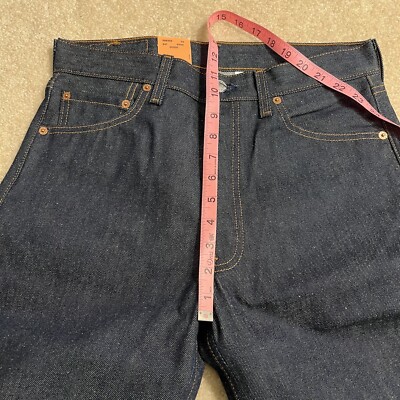 NEW VINTAGE Levis 501 XX Jeans Mens 30x34 Denim Dark Button Fly