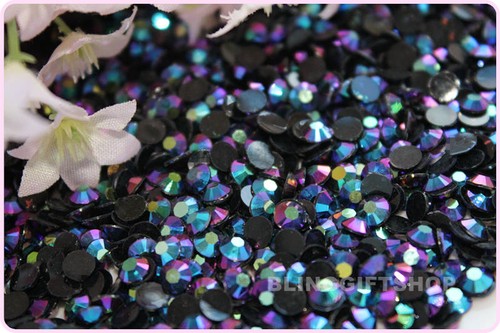 Pack of 100,000 Size 3mm RESIN FLAT BACK RHINESTONES DIAMANTE GLUEFIX CRAFT GEMS - Picture 43 of 62