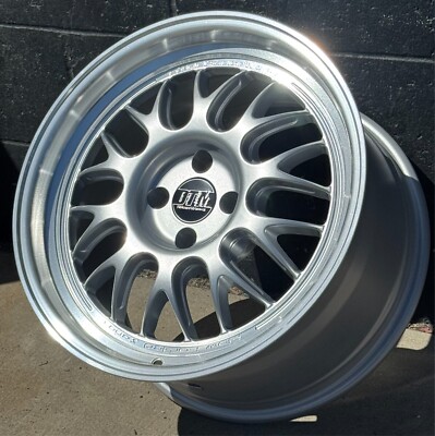 DTM- FF30 Silver 17x8.5/9.5  4x100 BMW E30 84-91 325i 325is 318i 318is 325es