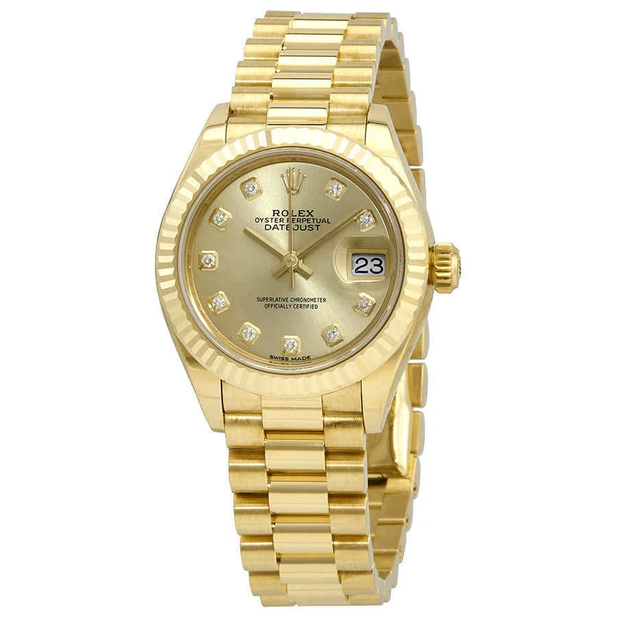 Rolex lady datejust outlet 28 yellow gold