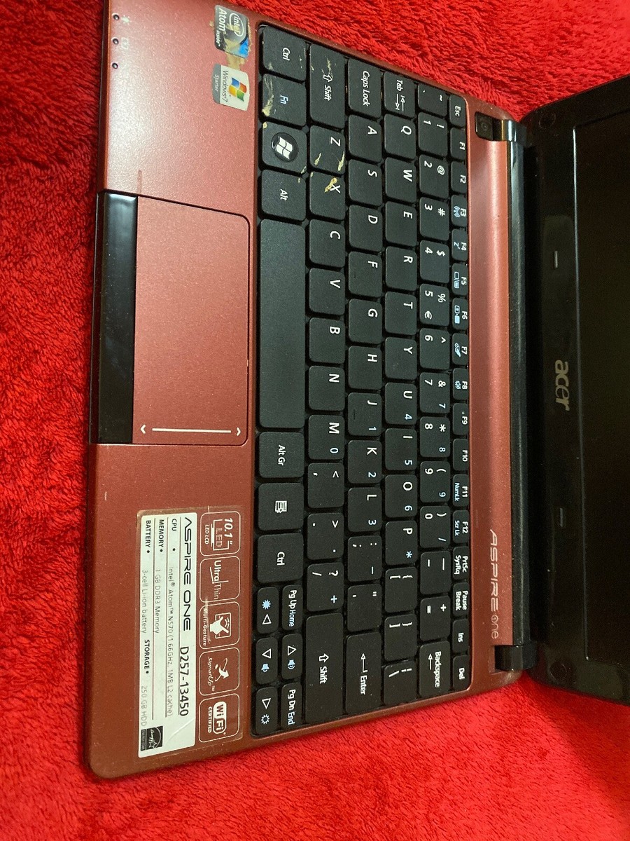 Aspire One Acer Used Laptop Red Needs Repair (no Charger) | eBay