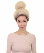 Womens Singer Wig,Blonde Celebrity Wigs,Premium Breathable Capless Cap, HW-3814A