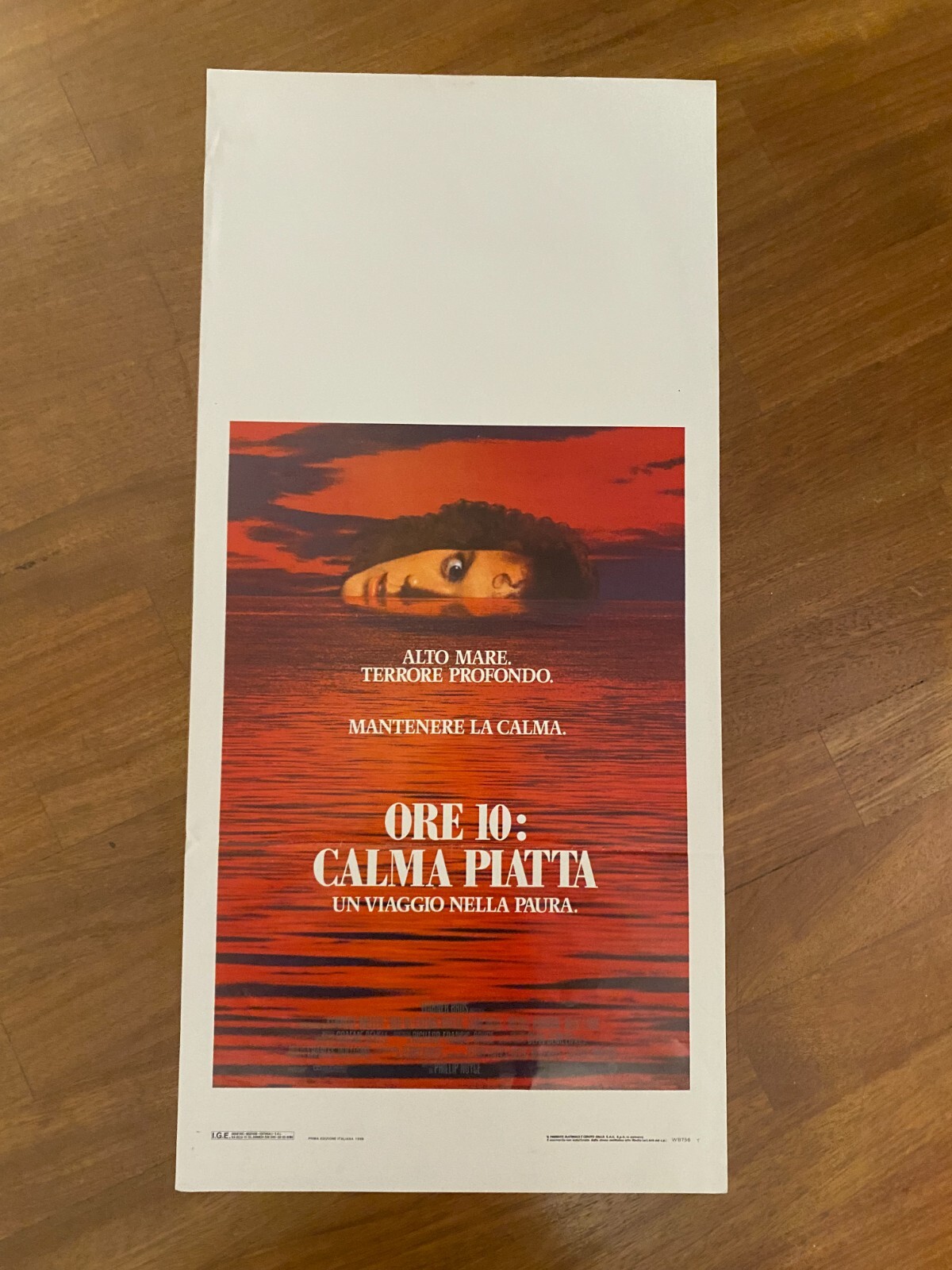 Locandina originale film Ore 10: calma piatta (1989) - Regia di Phillip Noyce