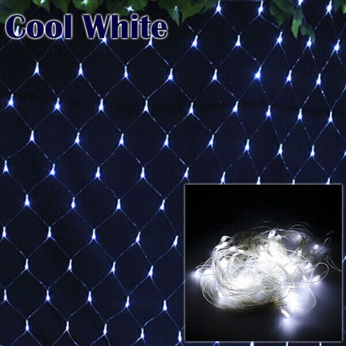 96/672LED Net Mesh Curtain Fairy String Lights Christmas Outdoor Garden Decor - Picture 26 of 32