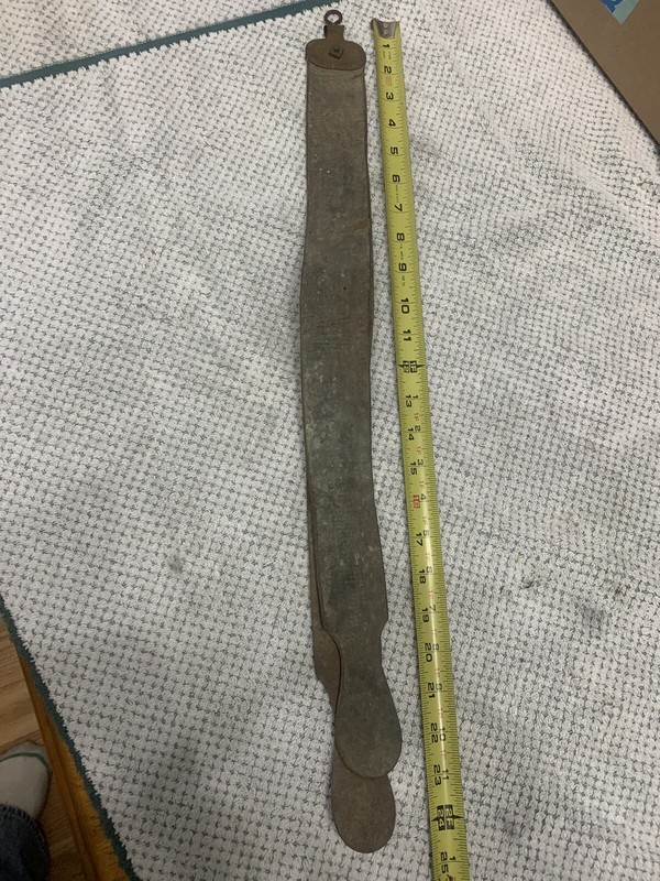 Leather antique shaving strop to restore