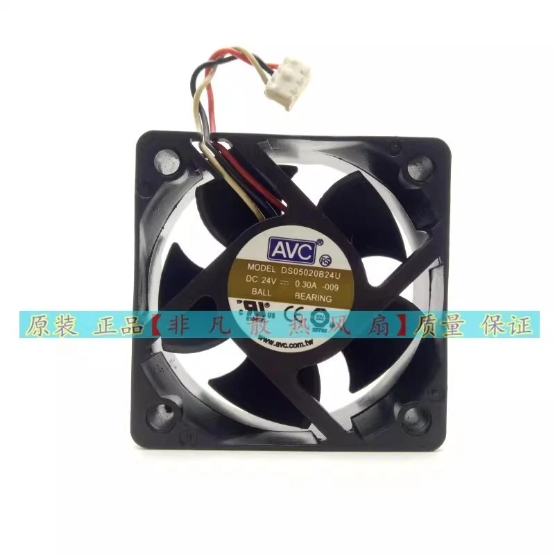 AVC DS05020B24U 5020 DC24V 0.30A 5cm 3pin Cooling Fan - Image 3 of 4