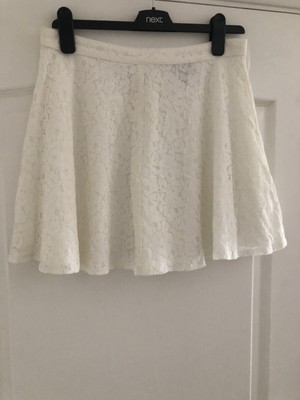 lace effect skirt