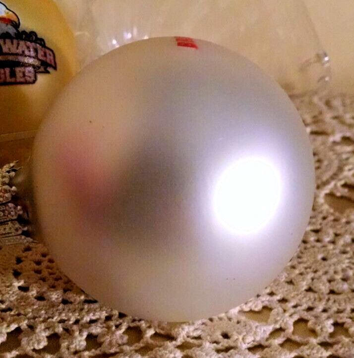 BRIDGEWATER COLLEGE ORNAMENT SET 2 GOLD EAGLES MASCOT WHITE BC SILVER RFSJ BALL.