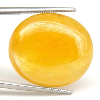 SHOLA Echt 24,33 Ct Natürlicher Orange Gelb Saphir Gigant aus Madagaskar