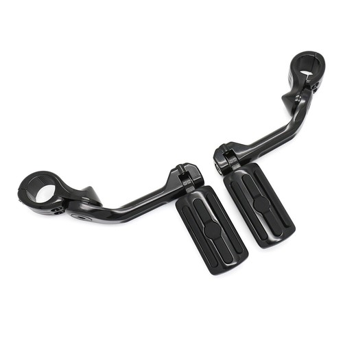 1-1/4" Engine Guard Bar Foot Pegs Rider Driver Pegs For Harley Softail Low Rider - Picture 3 of 10