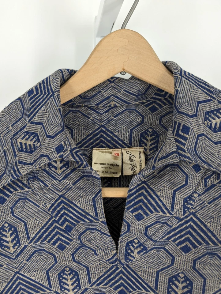 Винтажный 60-х оп-арт обтяжку трикотажа Дании Mod платье Saks Fifth Avenue 34» Mugge Kølpin - Изображение 2 из 4