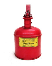 NOS VINTAGE JUSTRITE MFG. CHICAGO 1-Quart TYPE I SAFETY GAS CAN w/SCREEN, 10101