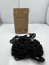 Arksen Cargo Bed Net Elastic Bungee with 10 Hooks 36" x 60" 005-TH-NET Black