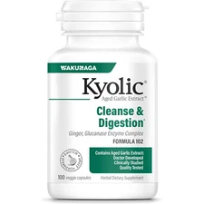 Kyolic Aged Garlic Cleanse and Digestion, Formula 102, 100 Vegetarian Capsules