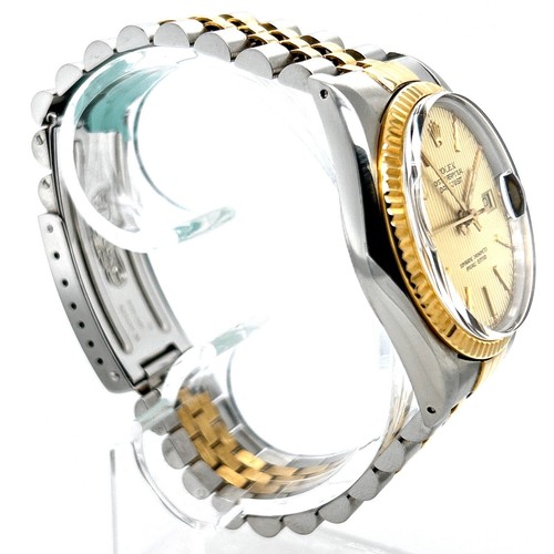 Rolex Oyster Perpetual Datejust Chronometer 18 KT Gold & Stahl Jubilee-Band 1984 - Imagen 4 de 9