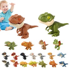 5pc Dinosaur Finger Puppets Biting Dino Head Figures Toys Set Cute Dinosaur Toys