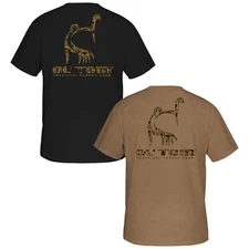 Ol' Tom Old School Camo Logo Short Sleeve T-Shirt, Turkey Hunting Graphic Tee