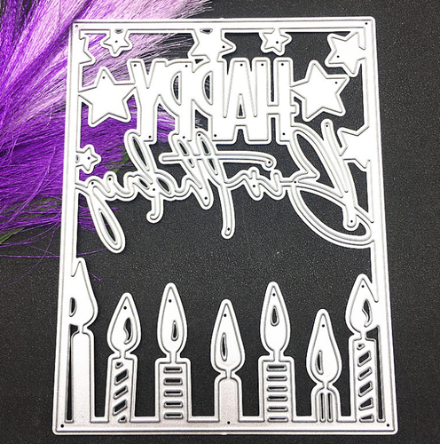 Birthday Candle Metal Cutting Dies Steel Stencils Paper Card Making Craft UK - Picture 3 of 4