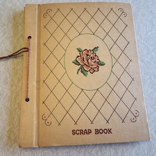 Vintage 40's Newborn Baby Infant 1st Year Scrapbook Memory Book Greeting Cards