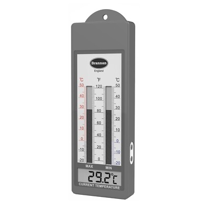 Digital Max Min Gewächshaus Thermometer Gartenhaus wasserdicht Brannan - 12/434/3