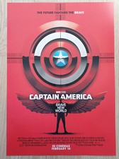 Captain America Brave New World UK Cinema Promotional Poster A3 16.5" x 11.5"