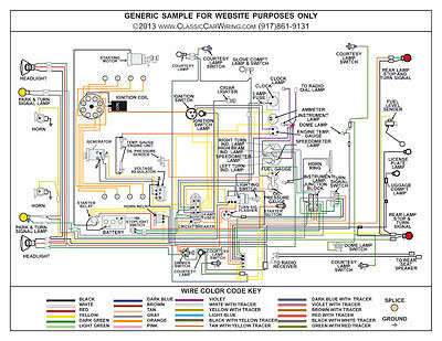 1936 36 Ford Cars Trucks Full Color Laminated Wiring Diagram 11 X 17 Ebay