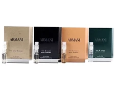 GIORGIO ARMANI EAU NUIT AROMES CEDRE 1.2ml .04oz COLOGNE SAMPLE VIALS TRY ALL 4